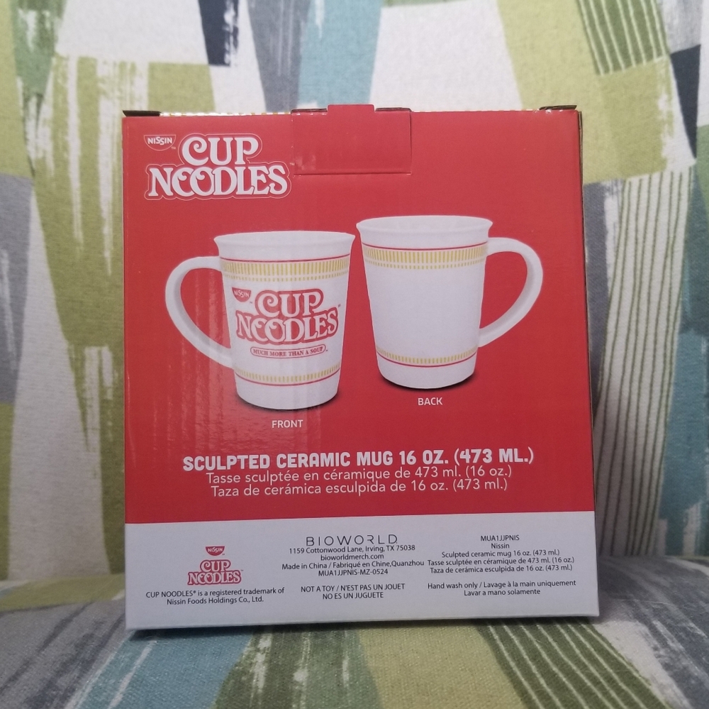 Nissin Cup Noodles 16 Oz Ceramic Mug Official Licensed Instant Noodles Cup